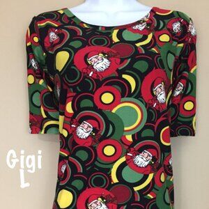 LuLaRoe Christmas Collection Gigi brand new with tags Santa